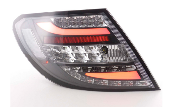 FK Set Rückleuchten LED DRL Lightbar Mercedes C-Klasse W204 204 07-11 schwarz LHD