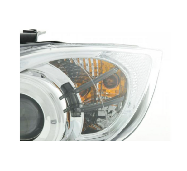 FK Pair LED DRL Projector headlights BMW 3-series E90 E91 05-08 Chrome LHD M3