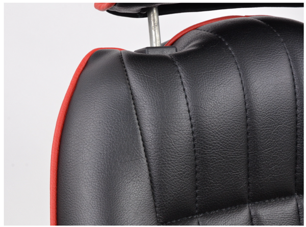 FK x2 Black with Red Piping Classic Car Retro Kit Speedster Sports Car Fixed Back Bucket Seat & slides