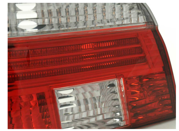 FK Pair Rear lights BMW 5-series E39 95-00 Crystal Red White M Sport LHD M5