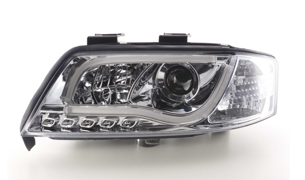 FK LED-Scheinwerfer LED DRL Lightbar A6 C5 4B 97-01 Chrom S6 S-Line LHD