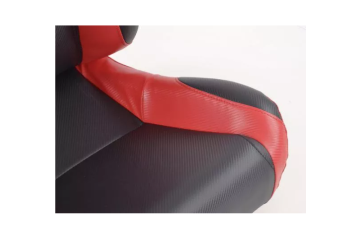 FK Universal Reclining Bucket Sports Seats - Red Carbon & Black Edition