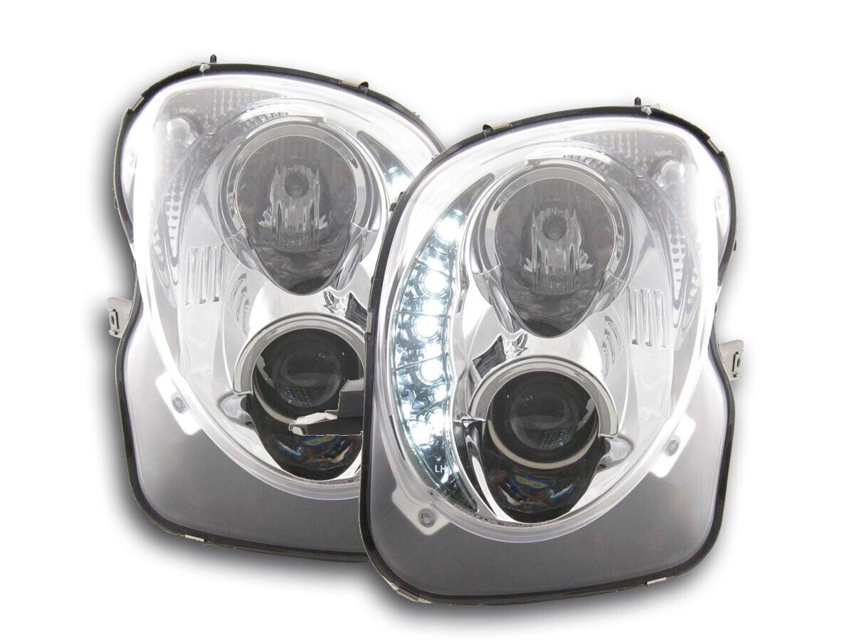 FK Pair LED DRL Halo Lightbar Headlights Alfa Romeo Mito 08+ Chrome LHD