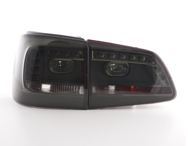 FK Set LED Lightbar REAR LIGHTS VW Touran 1T 2011+ Black Smoke Tail Lamps LHD