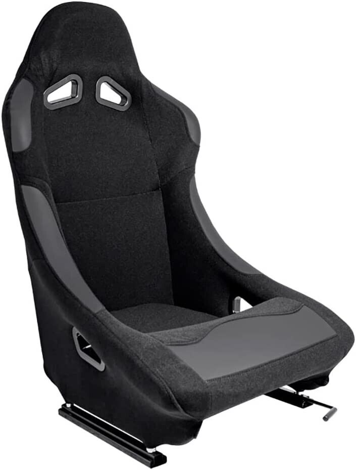 ATS BW x1 Universal Fixed Back Bucket Seats Black Fixed Back + slide runners