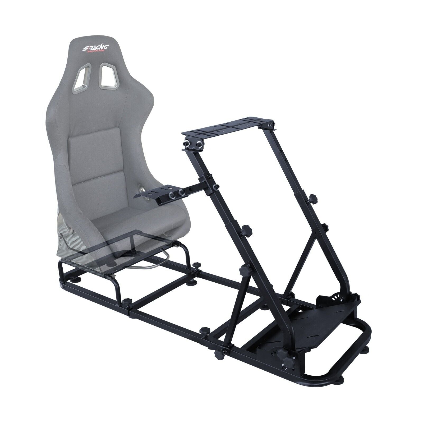 SR Driving Game Sim Racing Frame Rig for Screen Seat Wheel Pedals Xbox PS PC