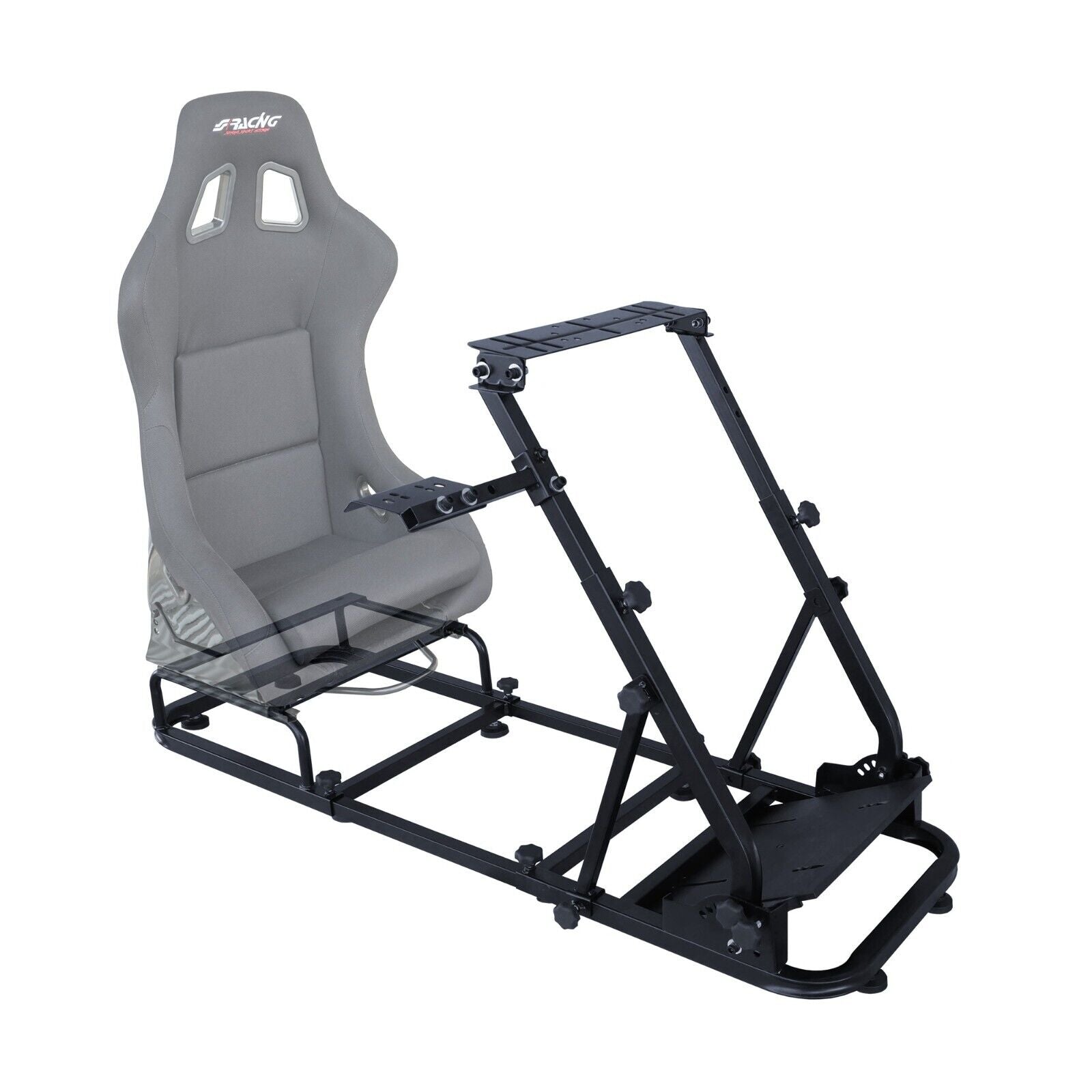 SR Driving Game Sim Racing Frame Rig for Screen Seat Wheel Pedals Xbox ...