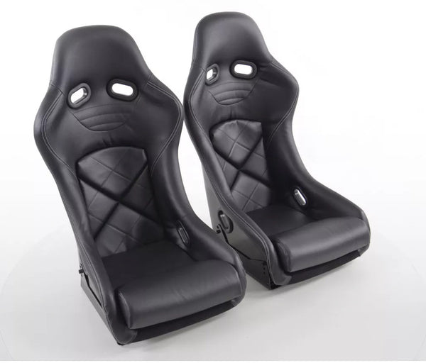 FK Universal Reclining Bucket Sports Seats - Carbon Shell Lightweight Black Edition