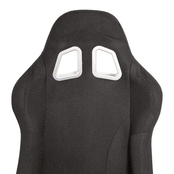 AUTOSTYLE BH TEXTILE FABRIC x1 Single Universal Sports Bucket Seat Car Sim Fixed Back + slides