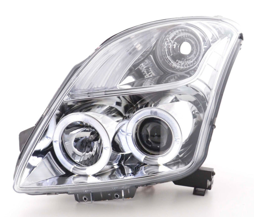 FK LED DRL Angel Eye Halo Ring Headlights Suzuki Swift MZ EZ 05- chrome LHD