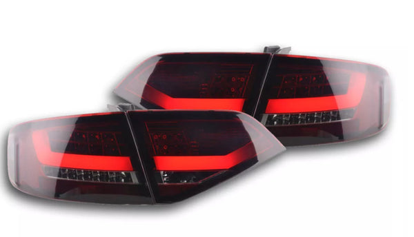 FK Pair LED REAR LIGHTS Lightbar DRL Audi A4 B8 8K Saloon 07-11 red s S4 S-Line