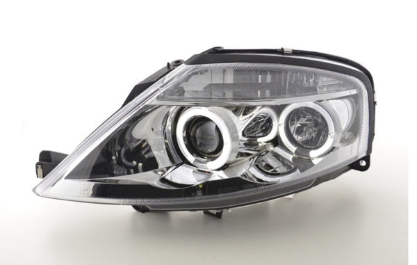 FK Pair LED DRL Halo Ring Angel Eyes Headlights C3 02-08 chrome LHD