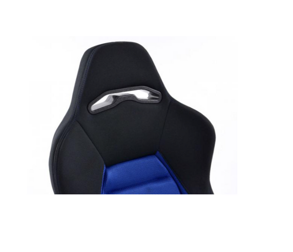 FK Universal Reclining Bucket Sports Seats - Textile Fabric Blue Edition +slides