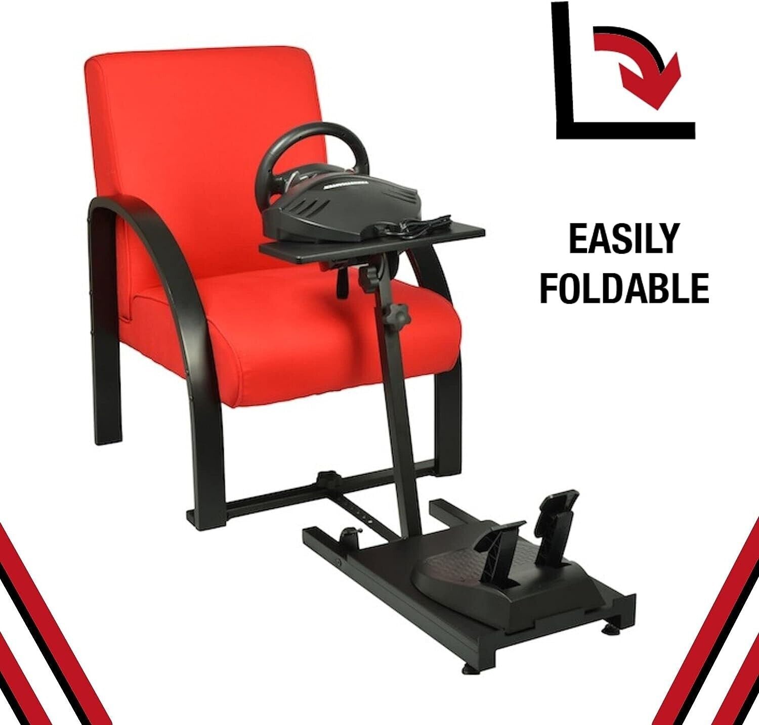 Madcatz Driving Game Sim Racing Simulator Folding Metal Frame