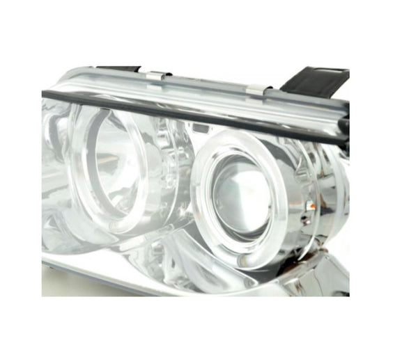 FK Pair LED DRL Halo Ring headlights Audi A4 B5 8D 99-01 chrome S4 LHD