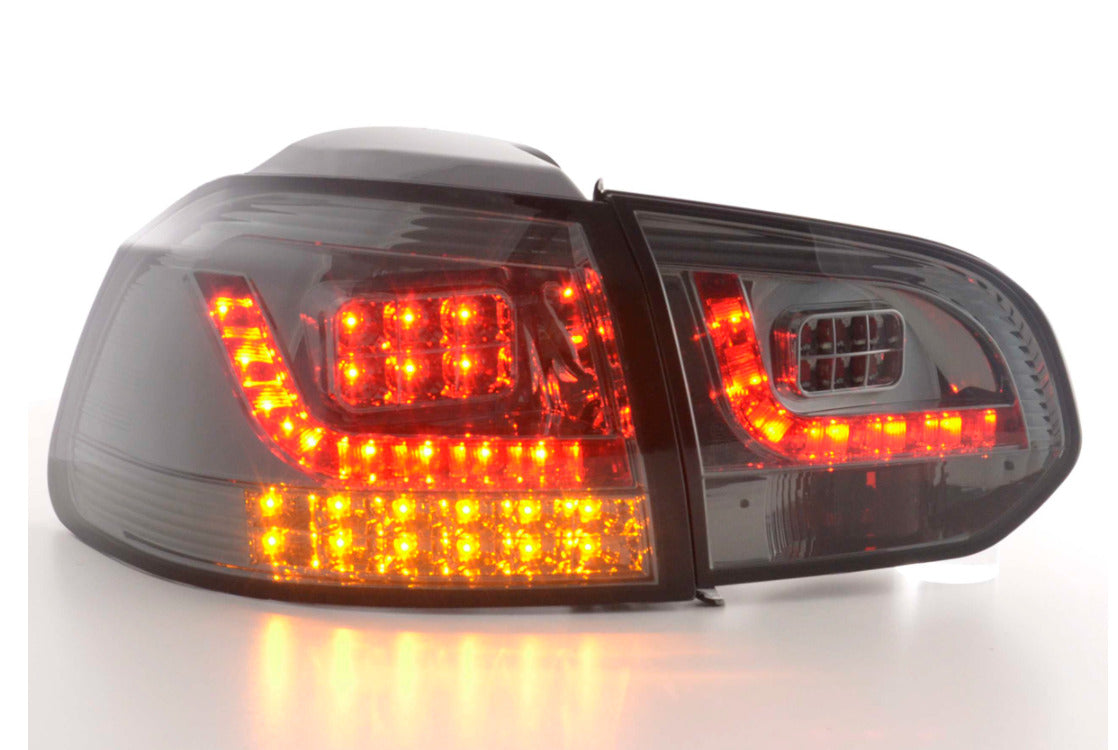 FK Set VW GOLF MK6 MK 6 08-12 1K LED REAR LIGHTS LAMPS TAIL BLACK LHD GTI