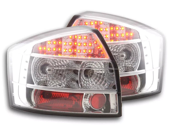 FK Set LED REAR Lights Audi A4 B6 8E Saloon Sedan 01-04 chrome S4 Plug & Play