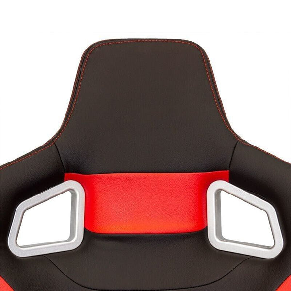 AUTOSTYLE RS6-II x1 Universal Sports Bucket Seat Black & Red + runners