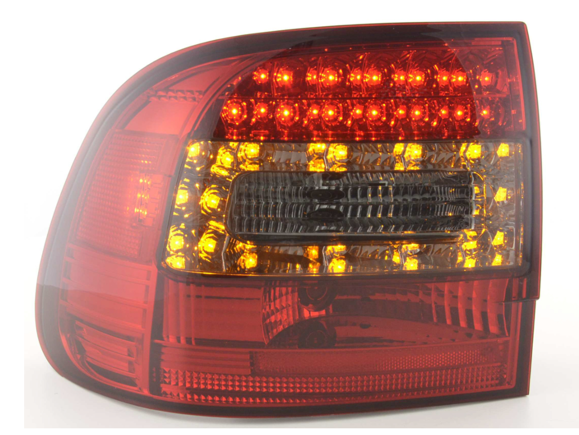 FK Pair LED DRL REAR LIGHTS Porsche Cayenne 955 02-06 red smoke black 9PA LHD