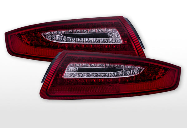 FK Pair LED DRL Lightbar Rear Lights Porsche 911 997 05-09 red clear LHD