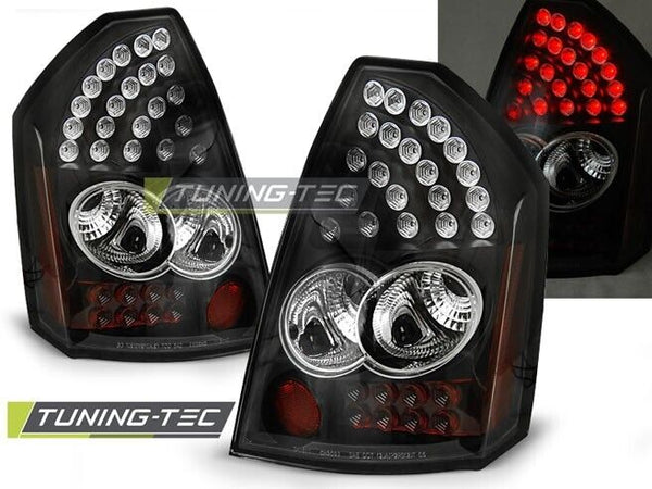 Tuning-Tec Pair LED Lightbar DRL Rear Lights CHRYSLER 300C 05-08 BLACK LHD