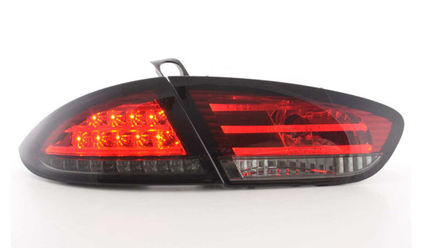 FK Pair LED Rear Lights Lightbar Seat Leon 2 MK2 1P 09-12 red / black LHD