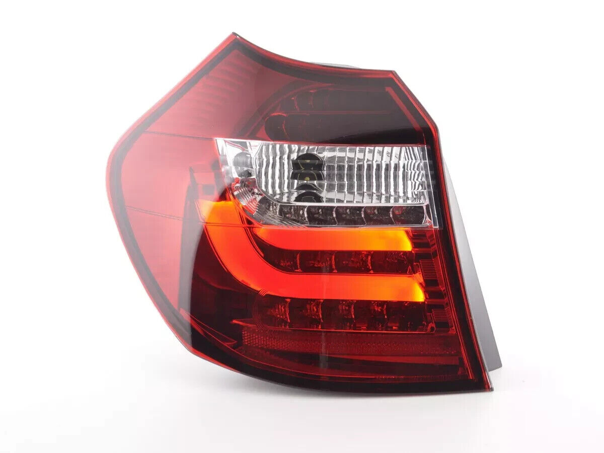 FK Set BMW 1 series E87 / E81 3/5-door. 07-11 clear red LED LIGHTBAR REAR LIGHTS