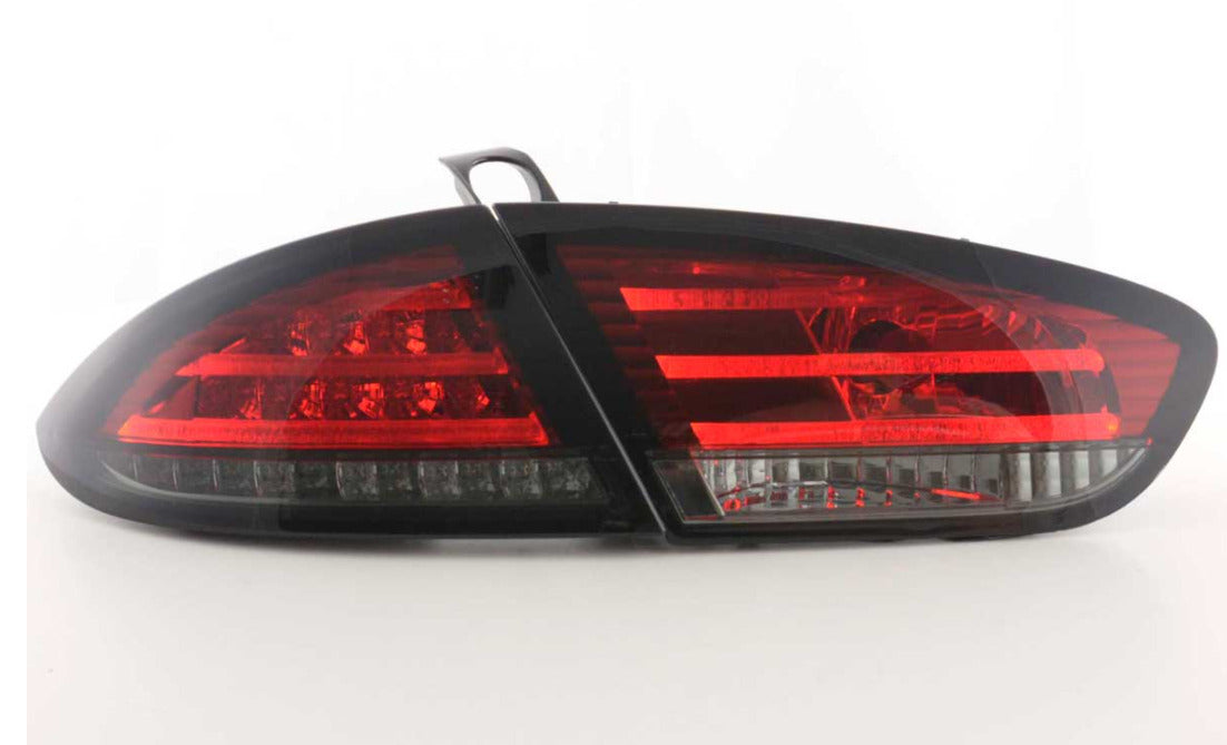 FK Pair LED Rear Lights Lightbar Seat Leon 2 MK2 1P 09-12 red / black LHD