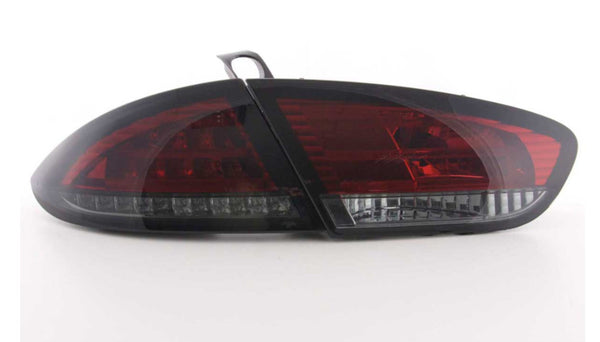 FK Pair LED Rear Lights Lightbar Seat Leon 2 MK2 1P 09-12 Black Smoke LHD