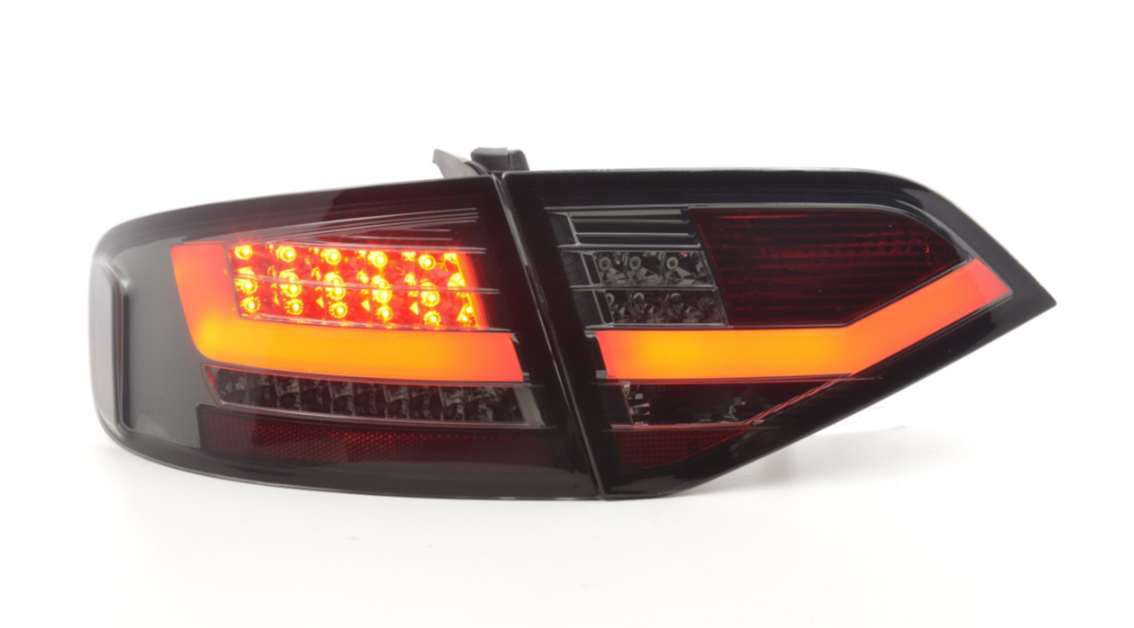 FK Set Audi A4 B8 8K 07-11 LED REAR Lights DRL Lightbar TAIL LIGHTS Smoke S4