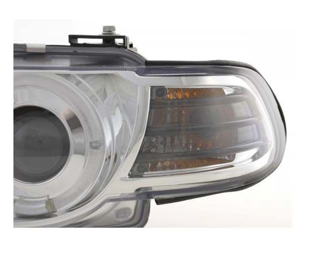 FK Paar LED DRL Xenon Projektorscheinwerfer BMW 7er E38 99-02 Chrom LHD