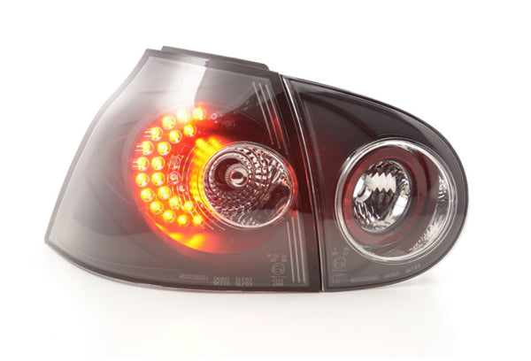 FK Pair Rear Lights VW Golf 5 MK5 1K 03-08 Black 1K LHD Smoke inc harness RHD