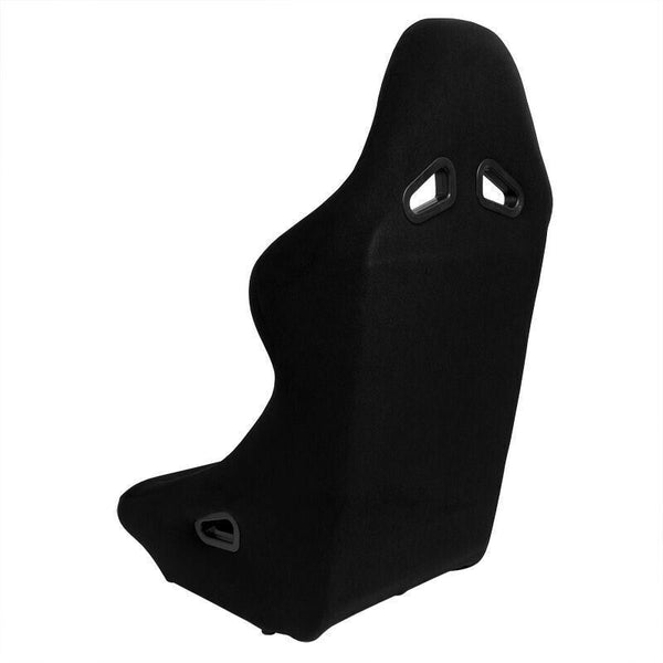 AUTOSTYLE x1 Single Universal Single Sports Bucket Seat BLACK fixed back runners