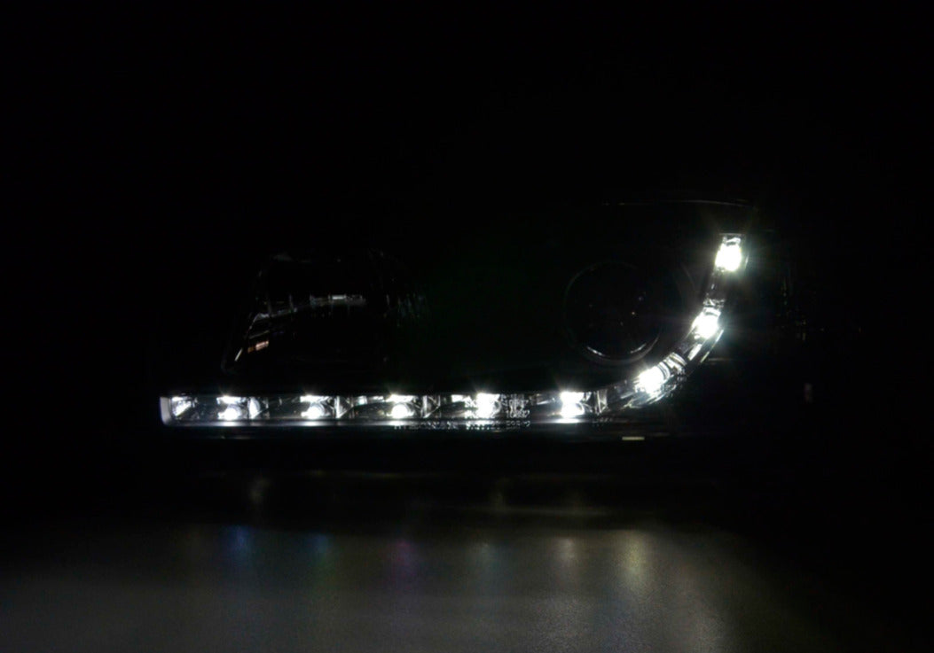 FK LED Lightbar Headlights Angel Eyes Halo Ring BMW 3 series E36 Saloon 92-98