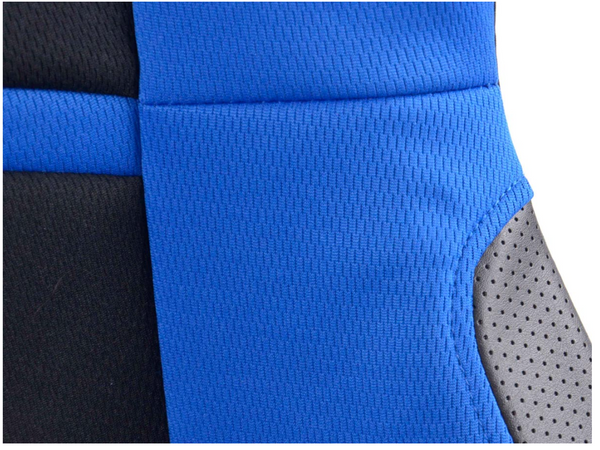 FK Pair Universal Recline & Fold Fwd Bucket Sports Seats Black & BLUE