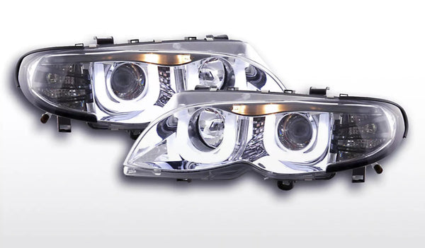 FK Pair LED DRL 3D Lightbar headlights BMW 3-Series E46 Saloon Touring 02-05 LHD