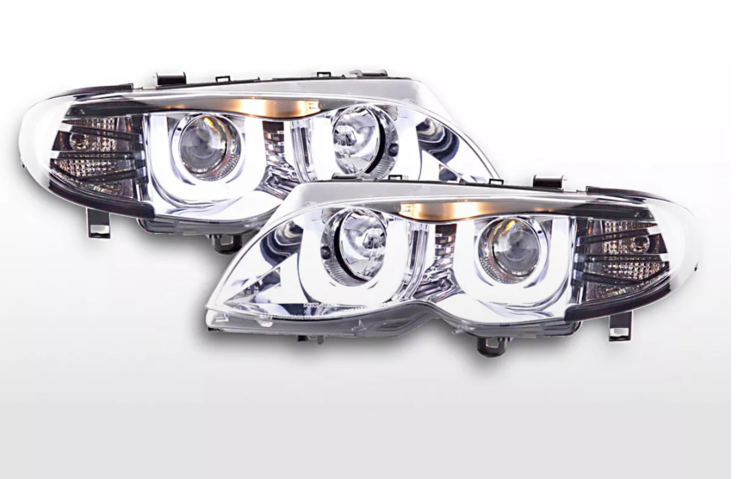 FK 3D LED DRL Faros Proyectores BMW 3-Series E46 Saloon Touring 02-05 Rhd M3