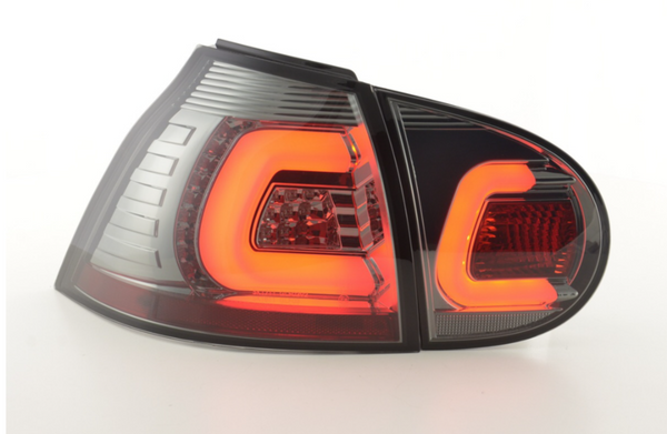 FK Paar LED DRL Lightbar Rückleuchten VW Golf 5 03-08 schwarz