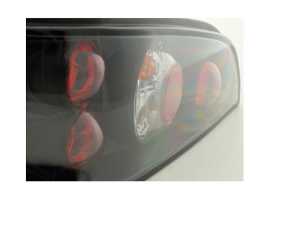 FK Pair Crystal REAR LIGHTS Peugeot 106 2 S2 1C 1A 96-03 black red LHD