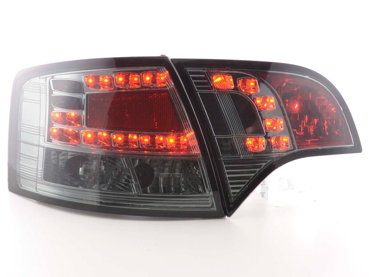 FK Set LED REAR Lights DRL Lightbar TAIL LIGHTS Black Audi A4 B6 8E S4 04-08 LHD