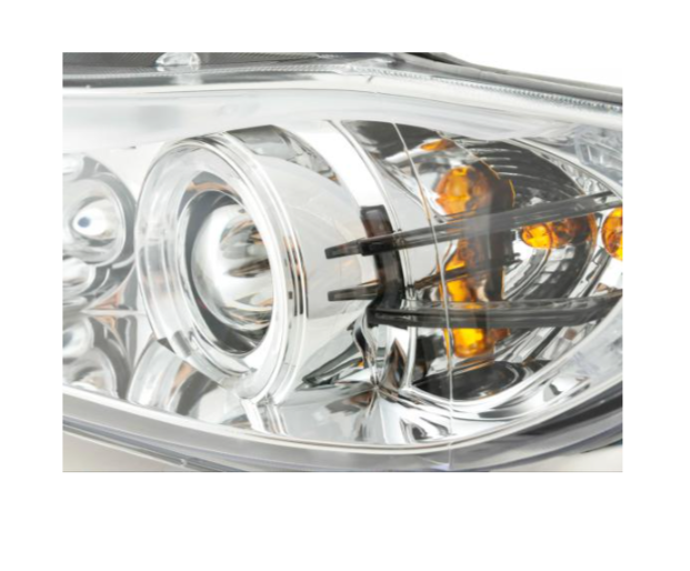 FK Pair LED DRL Projector headlights BMW 3-series E90 E91 05-08 Chrome LHD M3