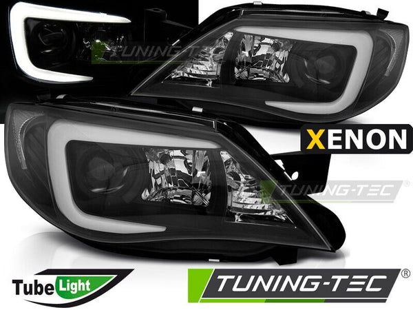 Tuning-Tec LED DRL XENON Lightbar Headlights SUBARU IMPREZA 3 MK3 GH 07-12 LHD