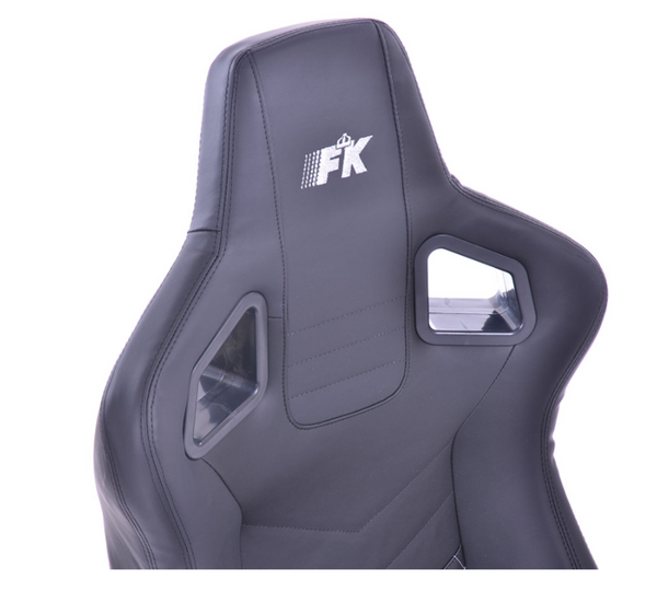 FK Universal Reclining Bucket Sportsitze – RS Carbon Matte Black Silver Stitch