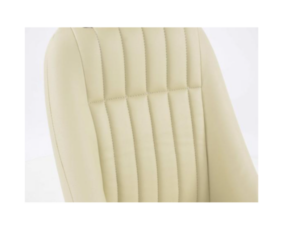 FK Cream Beige Piped Classic Car Retro Kit Fixed Back Bucket Seats No Runners