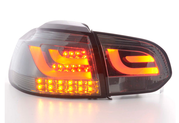 FK Set VW GOLF MK6 MK 6 08-12 1K LED REAR LIGHTS LAMPS TAIL BLACK LHD GTI