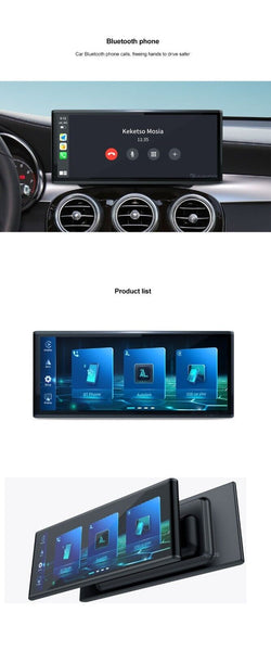 8.9" Universal QLED Wireless Carplay Android Auto Stereo Headunit Touchscreen