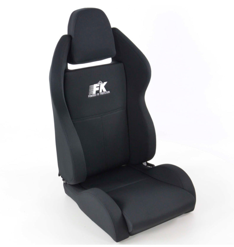 FK Universal Reclining HEATED & MASSAGE Bucket Sports Seats Black