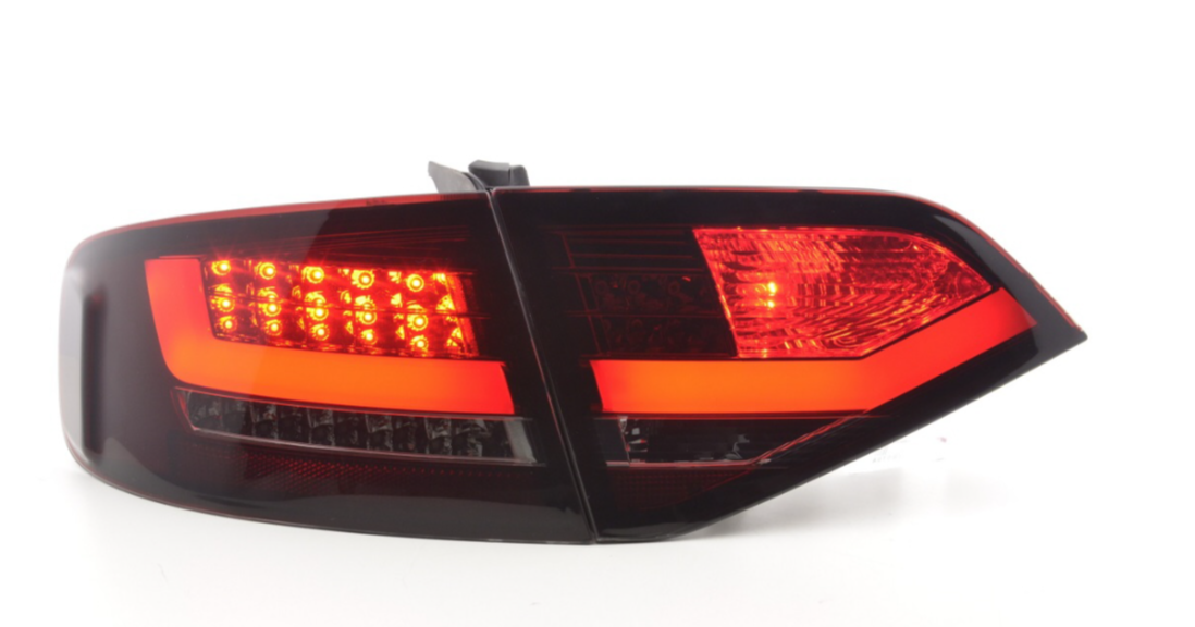 FK Paar LED-RÜCKLEUCHTEN Lightbar DRL Audi A4 B8 8K Saloon 07-11 Smoke S4 S-Line