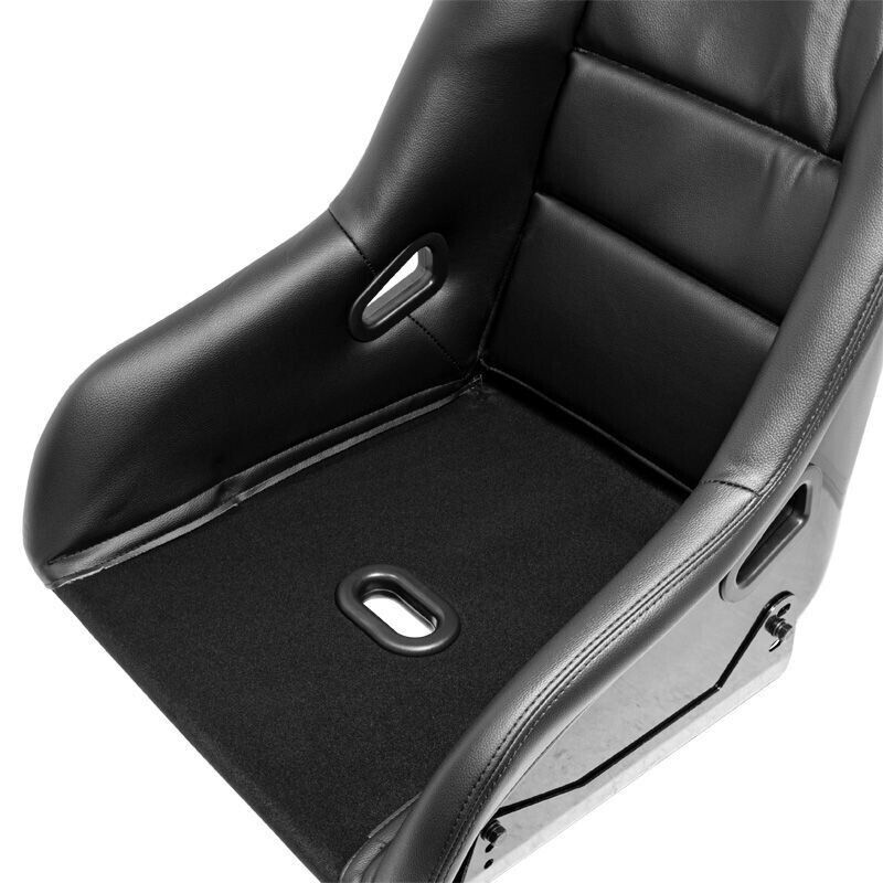 ATS BS1 x1 Universal Fixed Paintable Back Sports Bucket Seat Black LUXE +slides