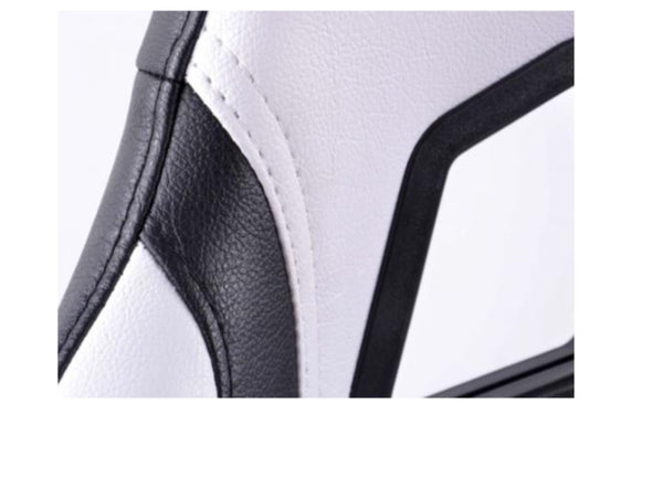 FK Pair Universal Reclining Bucket Sports Seats - Miami White & Black Edition